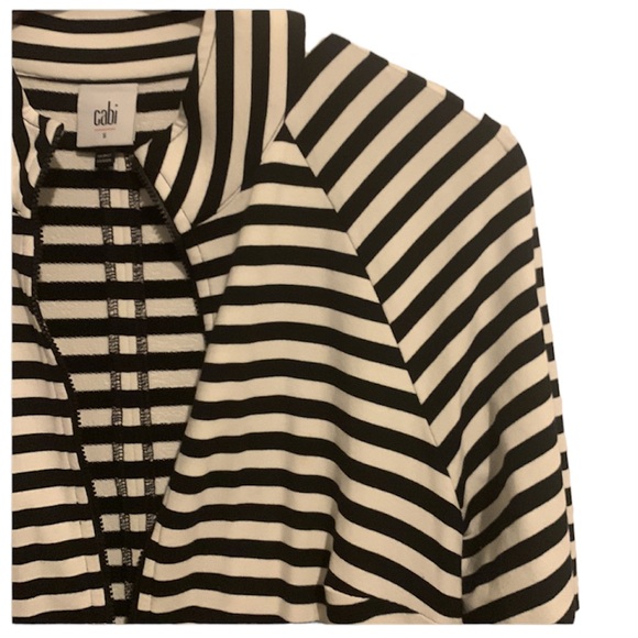 CAbi Byline Jacket #5851 Black & White Small NWOT - Picture 7 of 12